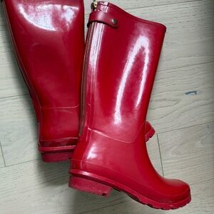 Banana Republic Glossy Red Women's Rain Boots